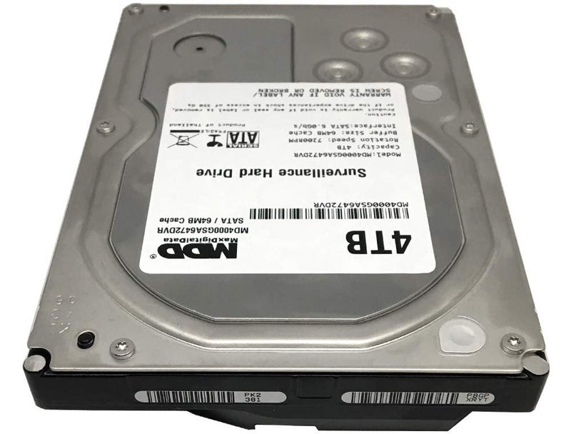 MDD MAXDIGITALDATA MaxDigitalData 4TB 64MB Cache 7200PM SATA 6.0Gb/s 3.5in Internal Surveillance CCTV DVR Hard Drive (MD4000GSA6472DVR) - w/ 2 Year Warranty, Mechanical Hard Disk - Image 5